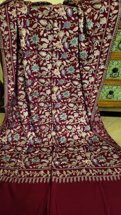 Gulabkar : Embroidered shawl