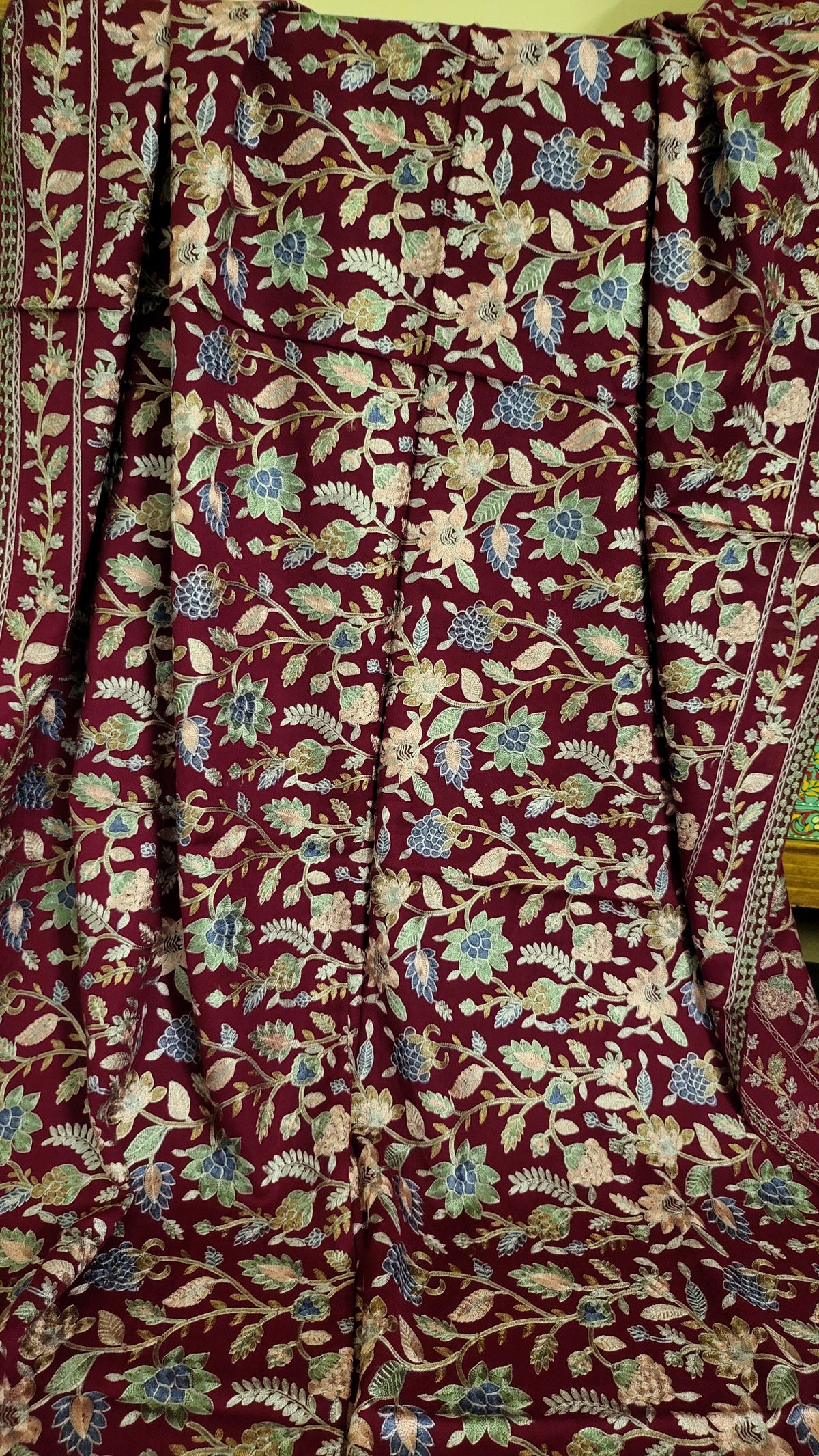 Gulabkar : Embroidered shawl