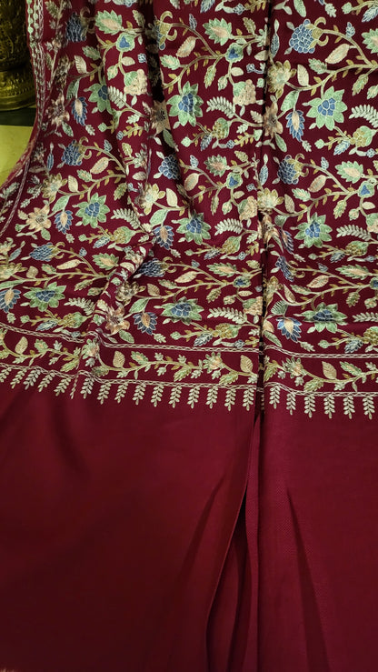 Gulabkar : Embroidered shawl
