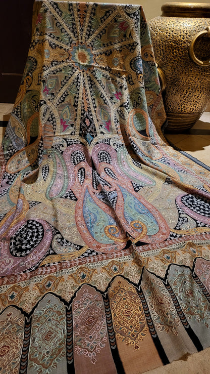 Reelkaar kalamkar : shawl