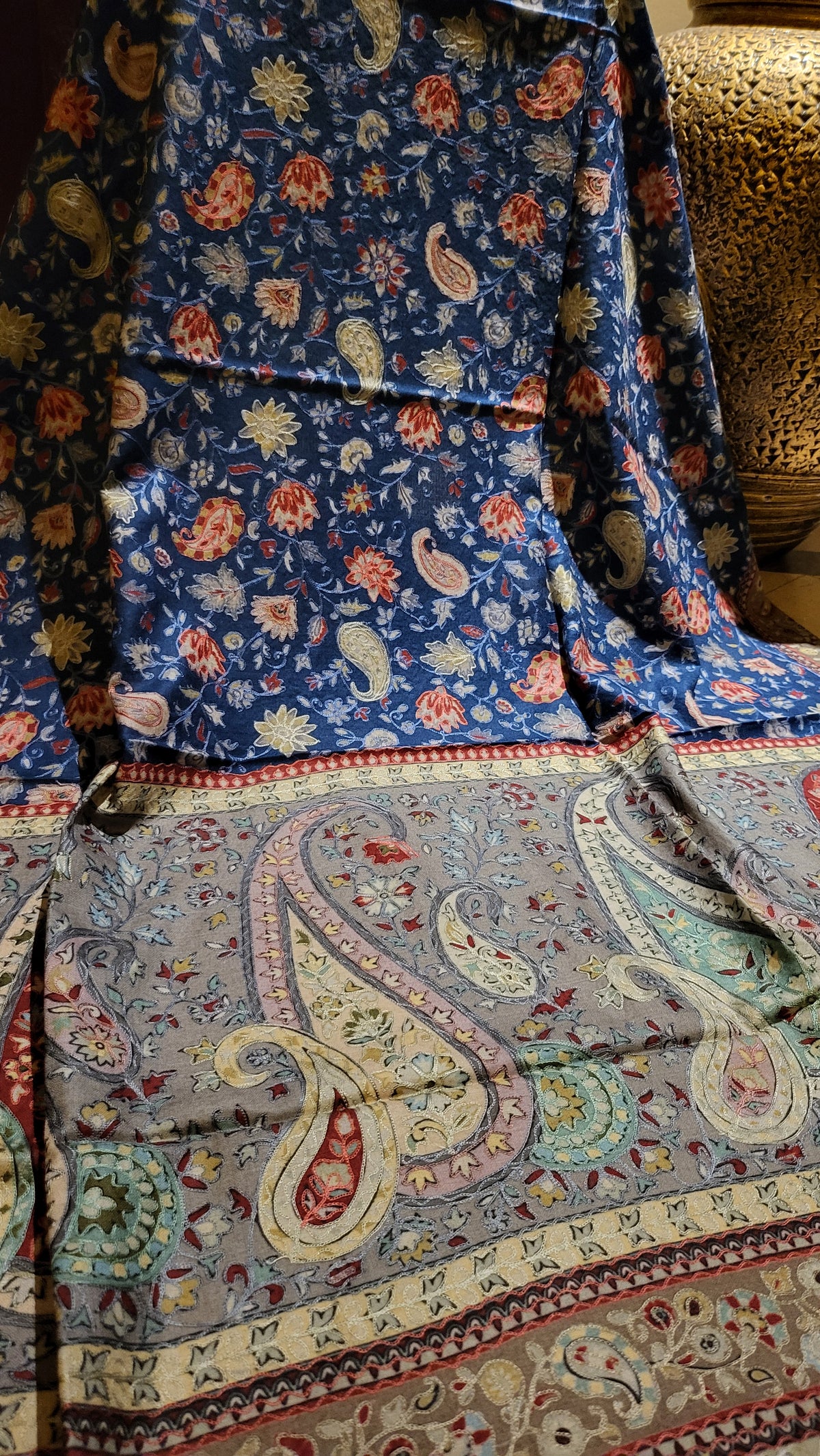 Reelkaar kalamkar shawl