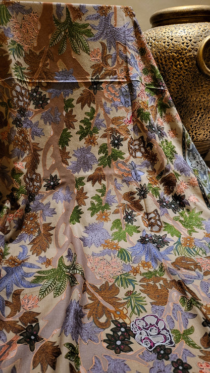 Tree of life : Reelkaar kalamkar shawl