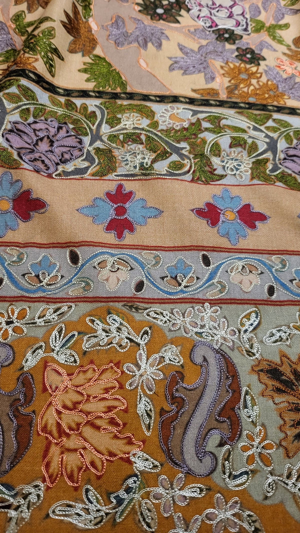 Tree of life : Reelkaar kalamkar shawl