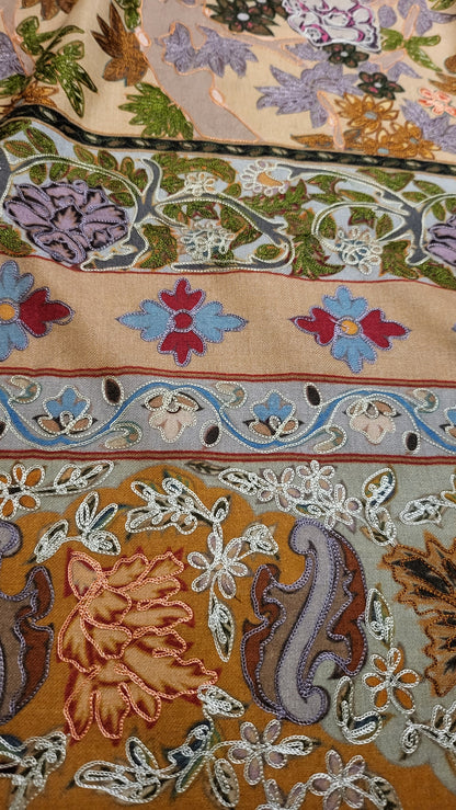 Tree of life : Reelkaar kalamkar shawl
