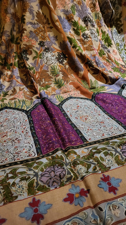 Tree of life : Reelkaar kalamkar shawl