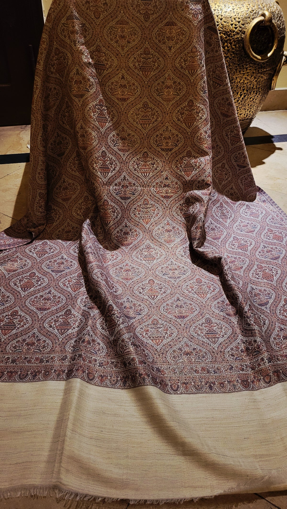 Gandhara kaani : Reversible shawl