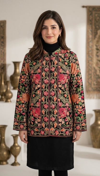 Embroidered coat: Pashmina