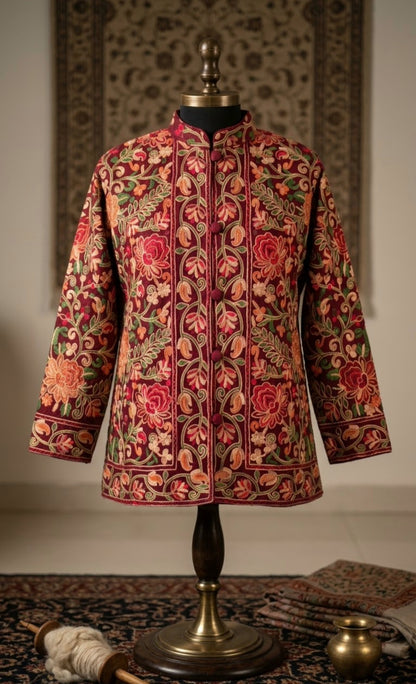 Embroidered coat: Pashmina