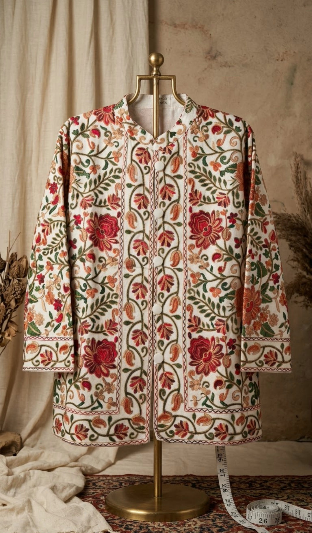 Embroidered coat: Pashmina