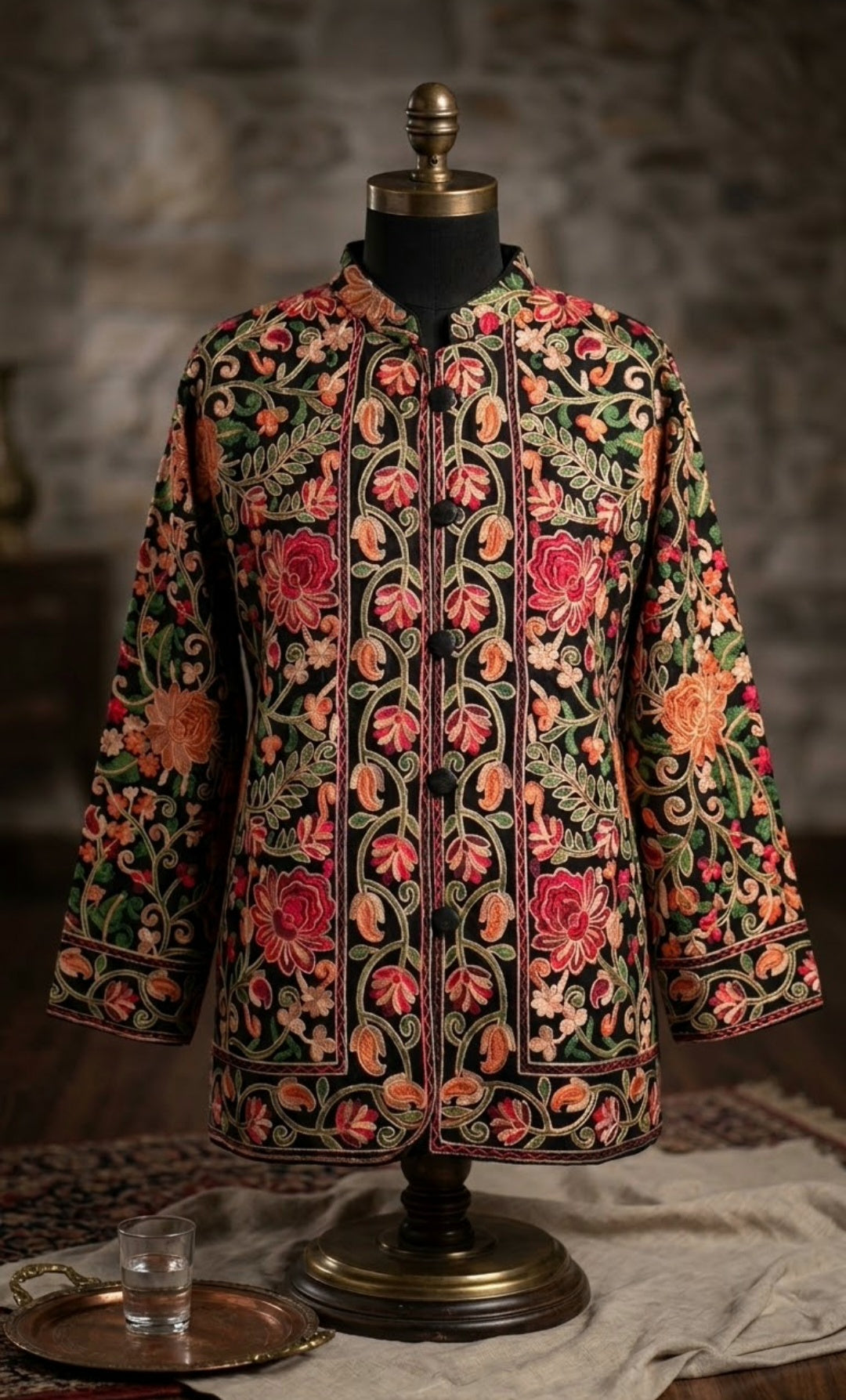 Embroidered coat: Pashmina
