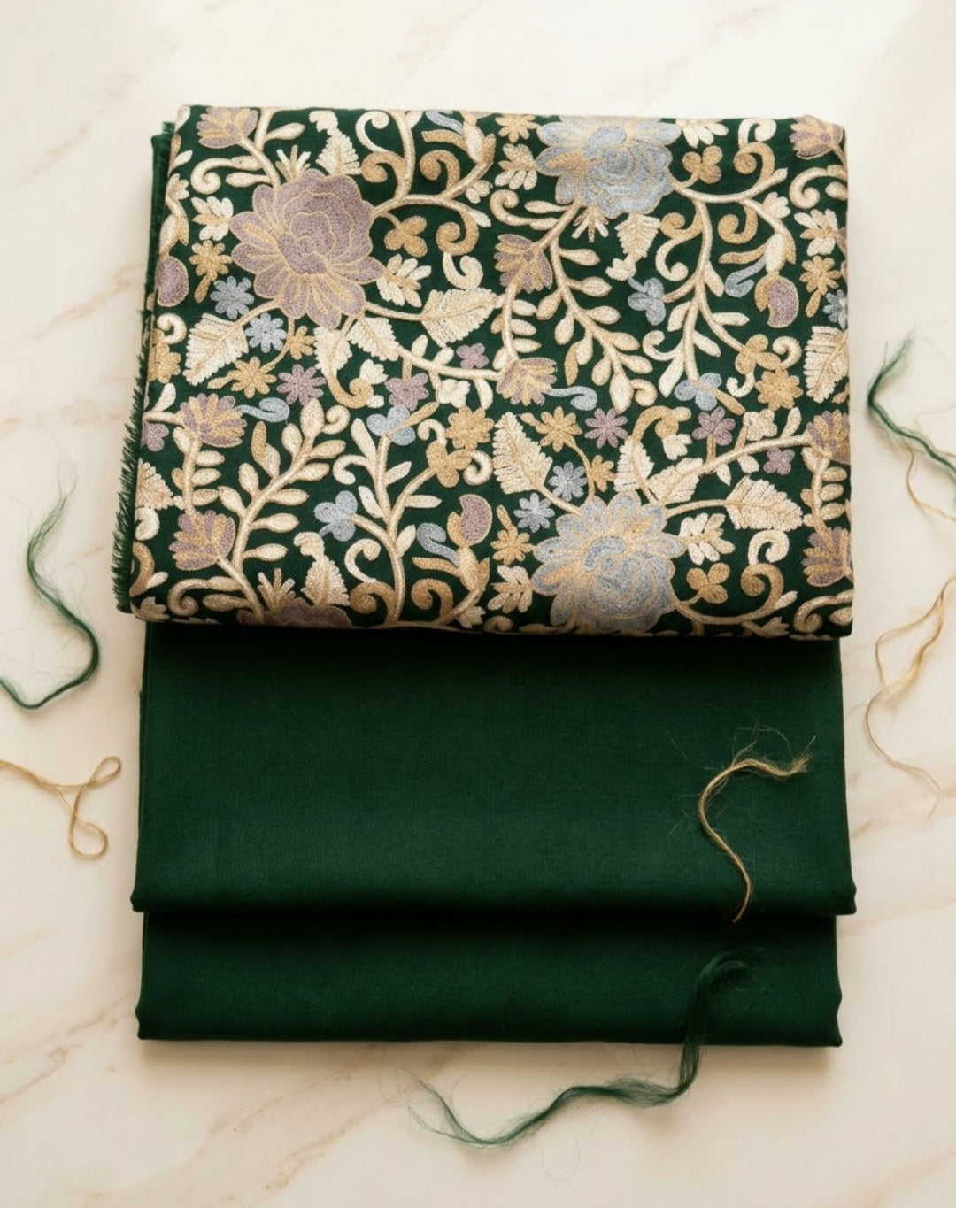 Embroidered three piece: Pashmina