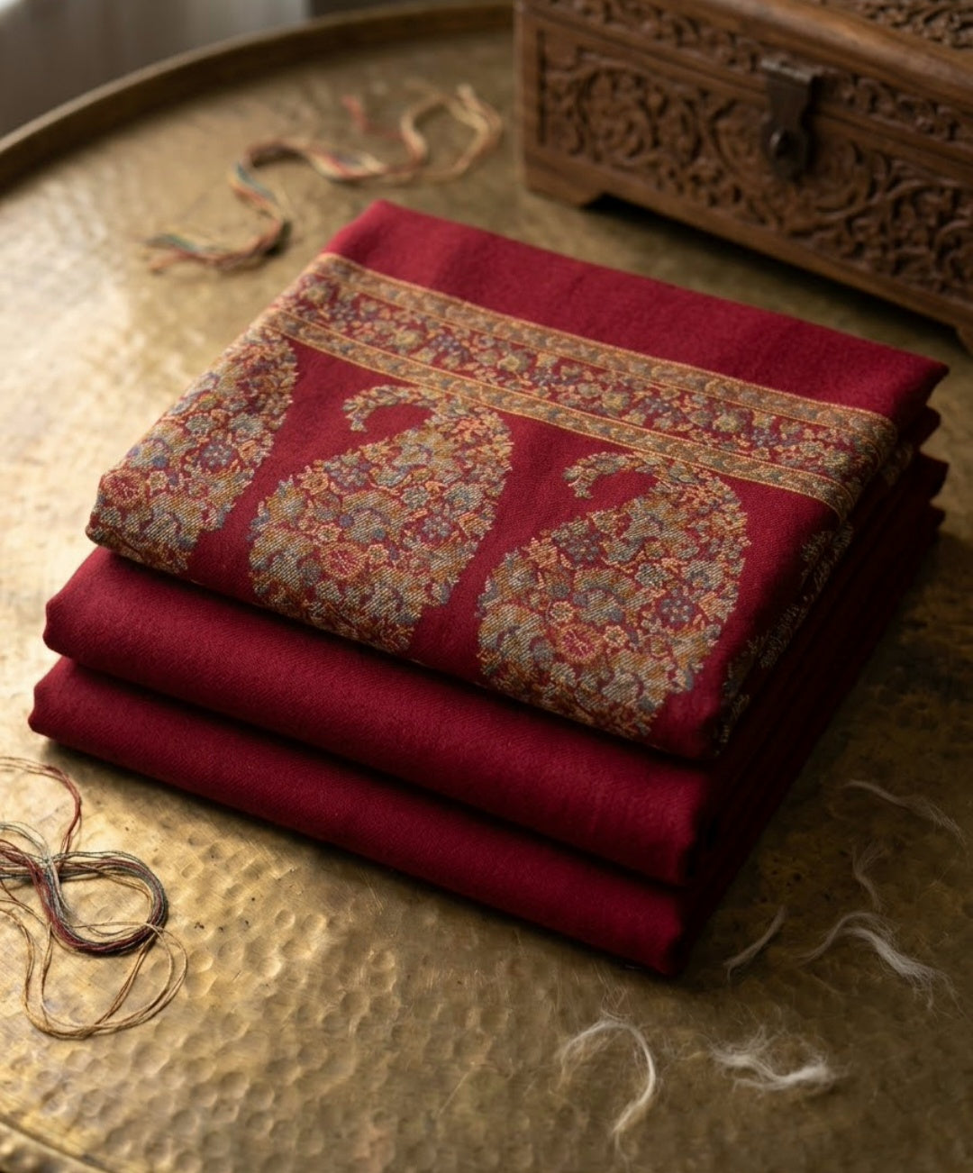 Kaani three piece: Pashmina