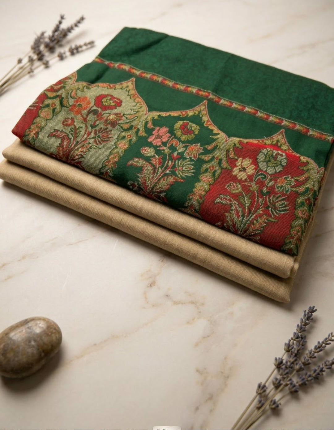 Kaani three piece: Pashmina