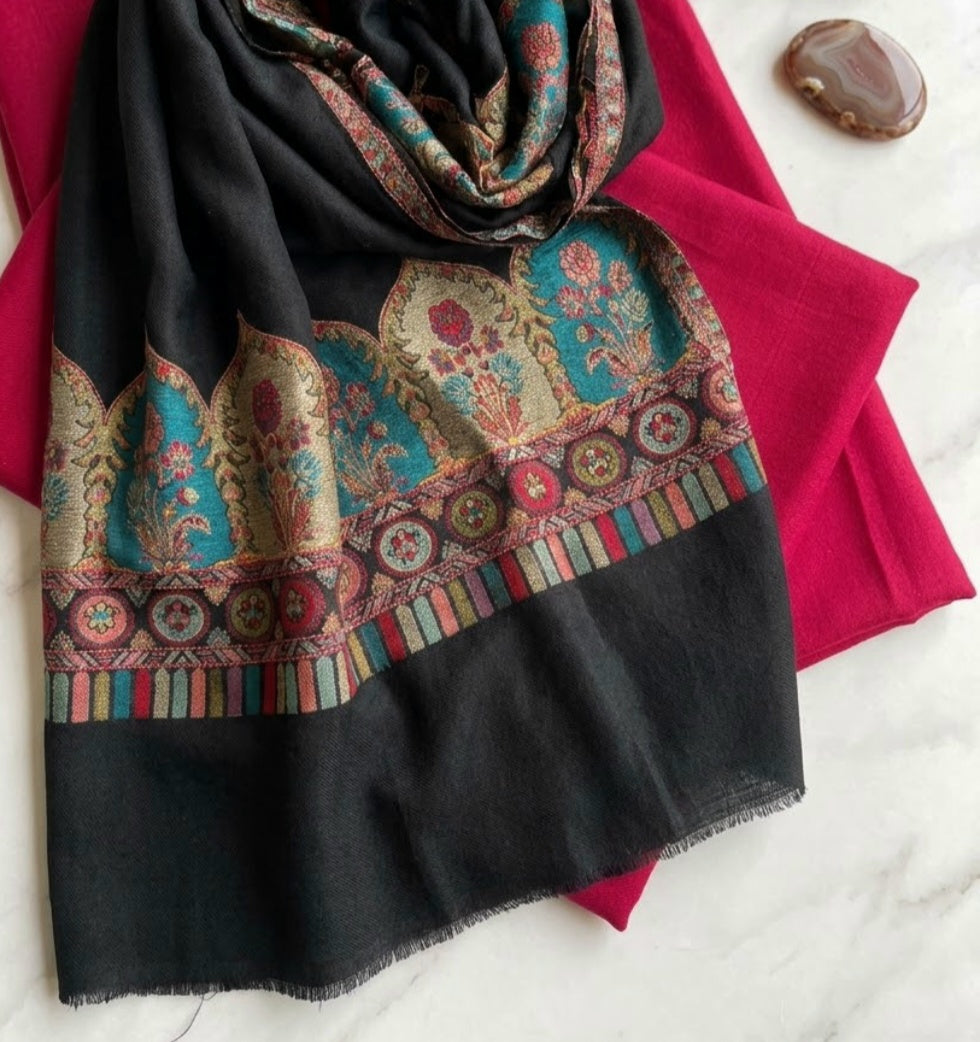 Kaani three piece: Pashmina