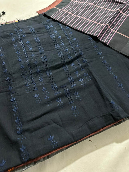 Khaddar suit: Hand made