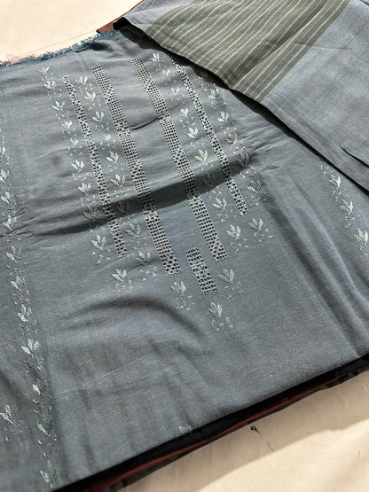 Khaddar suit: Hand made