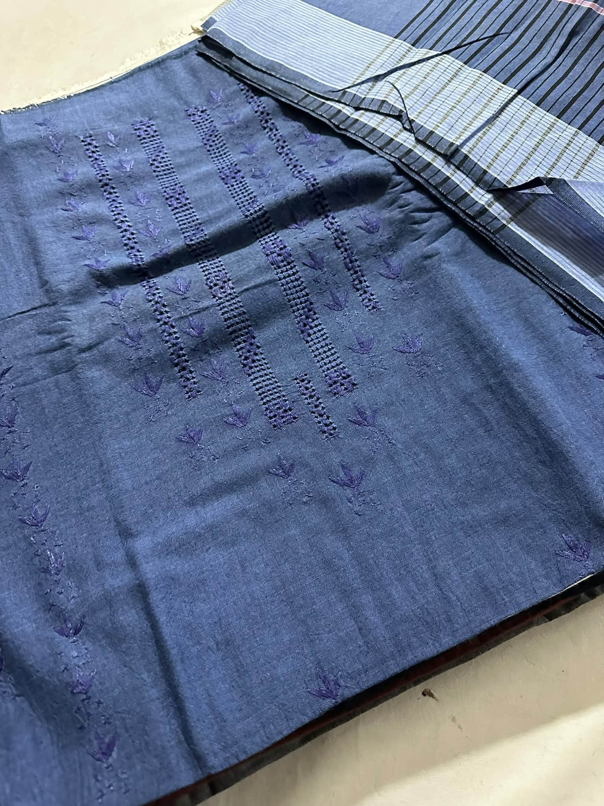Khaddar suit: Hand made