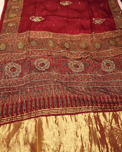 Pure Modal saree.machine work