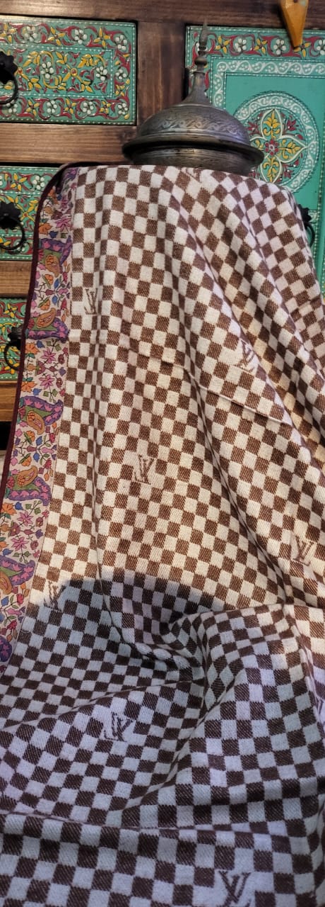 Kalamkari patch : woolen stole