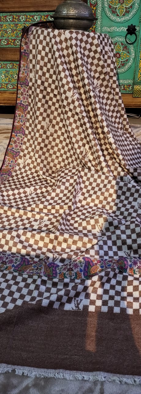 Kalamkari patch : woolen stole