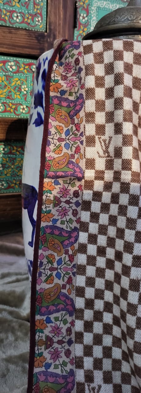 Kalamkari patch : woolen stole