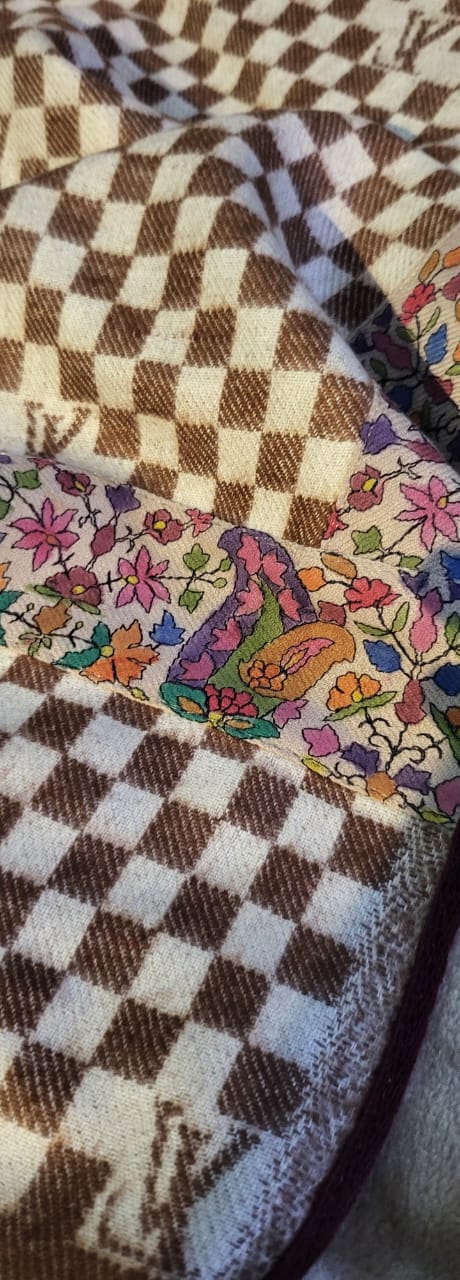 Kalamkari patch : woolen stole