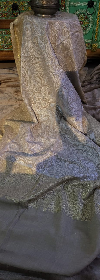 Tilla work : pashmina stole