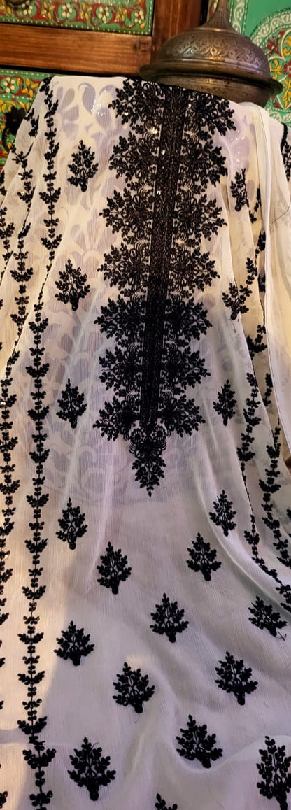 Chiffon suit: two piece