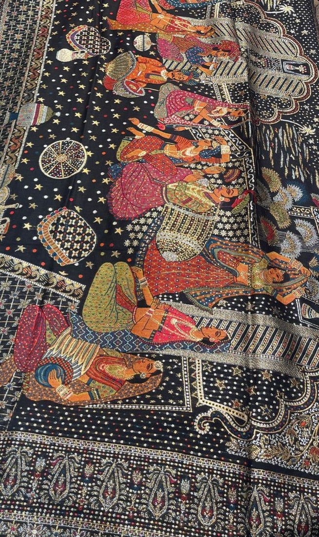 Modal pashmina:barat kani shawl