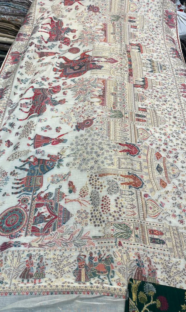 Modal pashmina:barat kani shawl