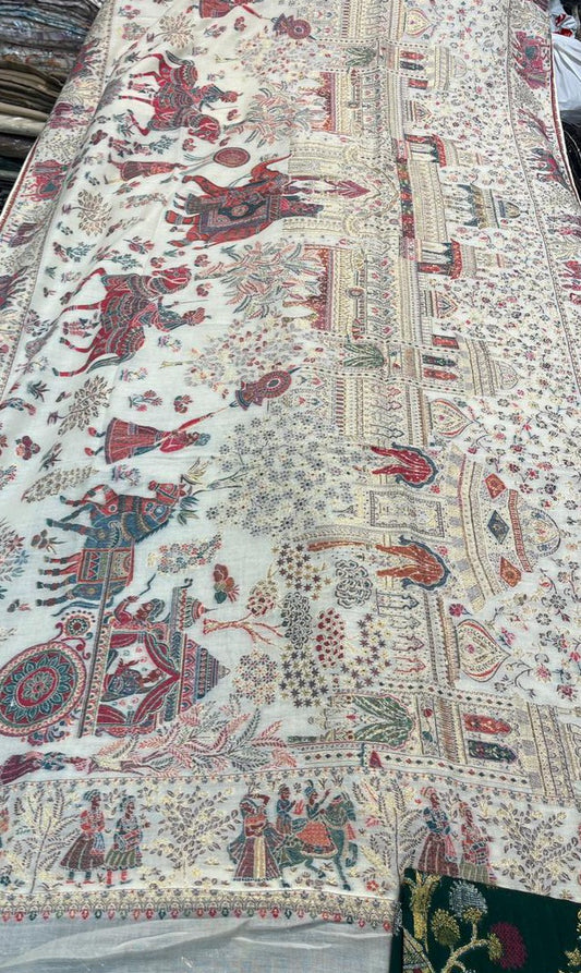 Modal pashmina:barat kani shawl