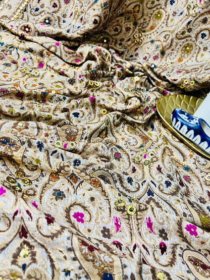 Kamdani shawl: pure chifoon