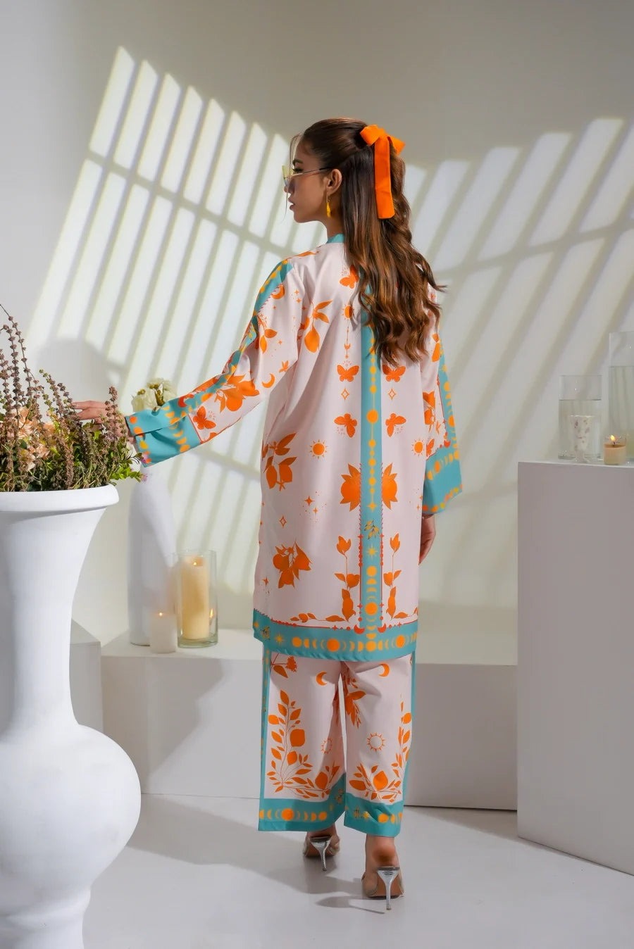 Coord : printed crepe silk