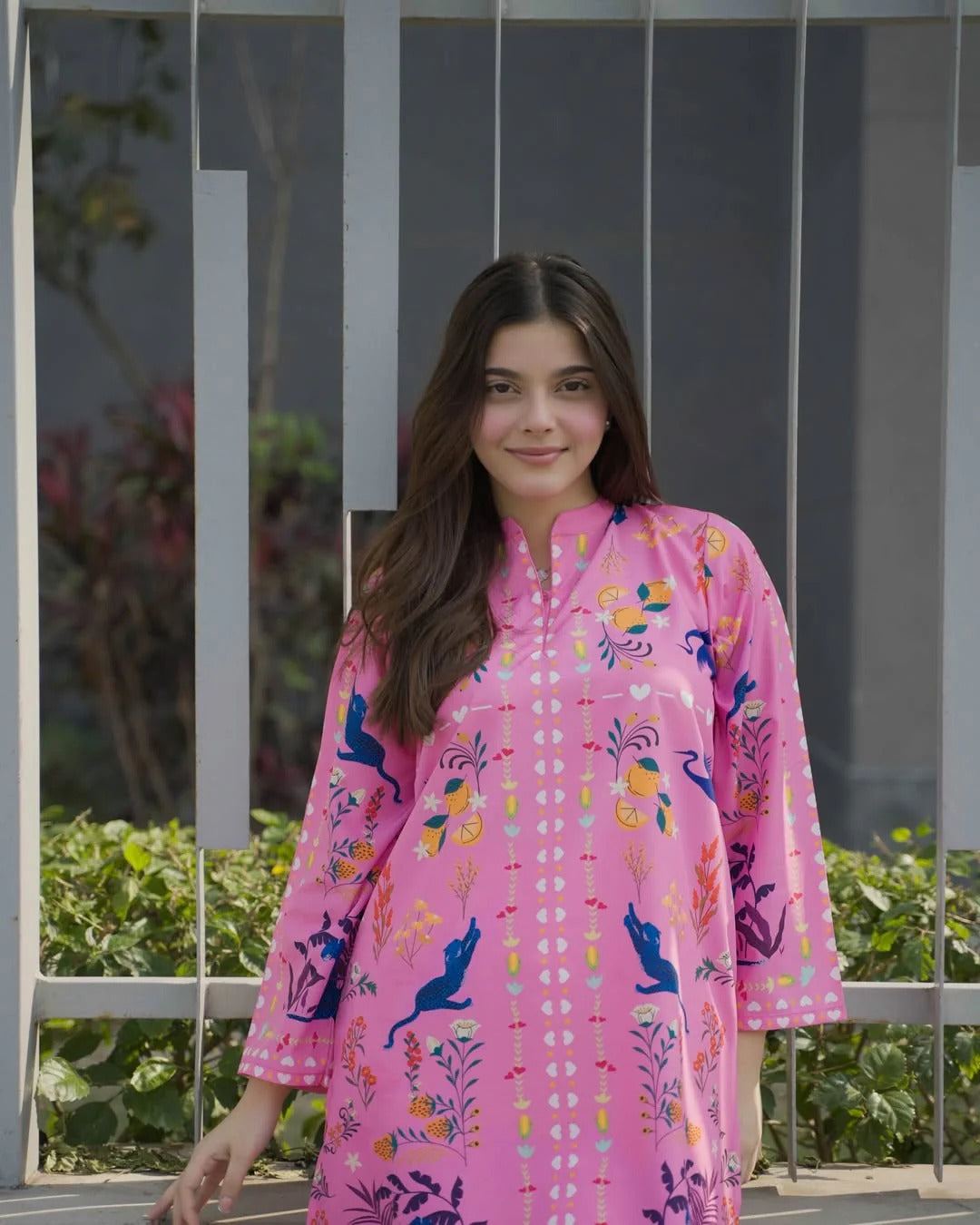 Coord : printed crepe silk