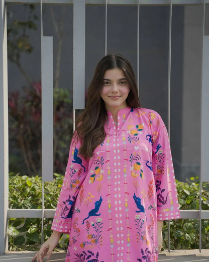 Coord : printed crepe silk