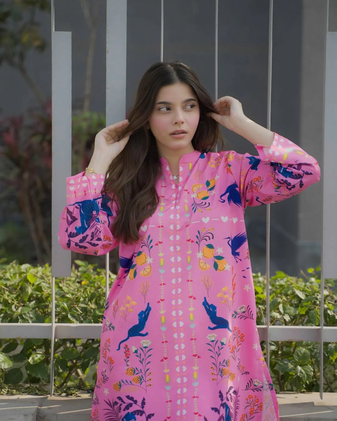 Coord : printed crepe silk