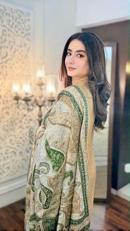 Reelkaar kalamkar : Pashmina shawl