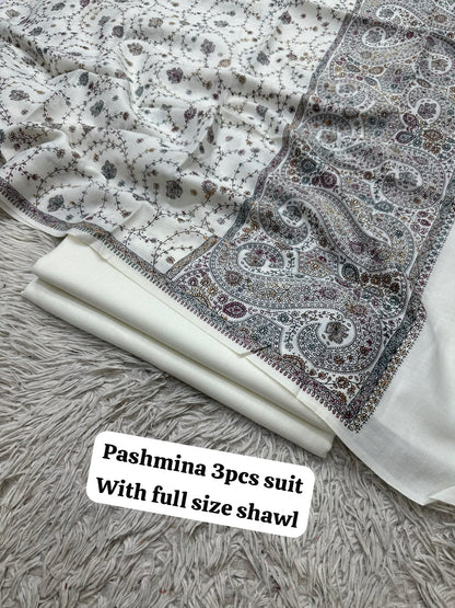 Pashmina suit : unstitched