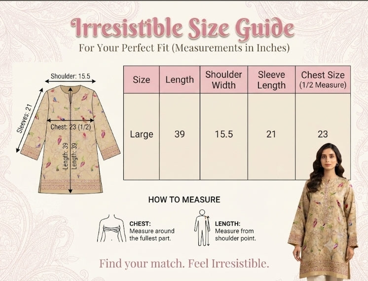 Pashmina kurta: Embroidered