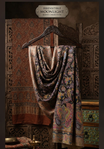 Gandhara moonlight :Reversible shawl