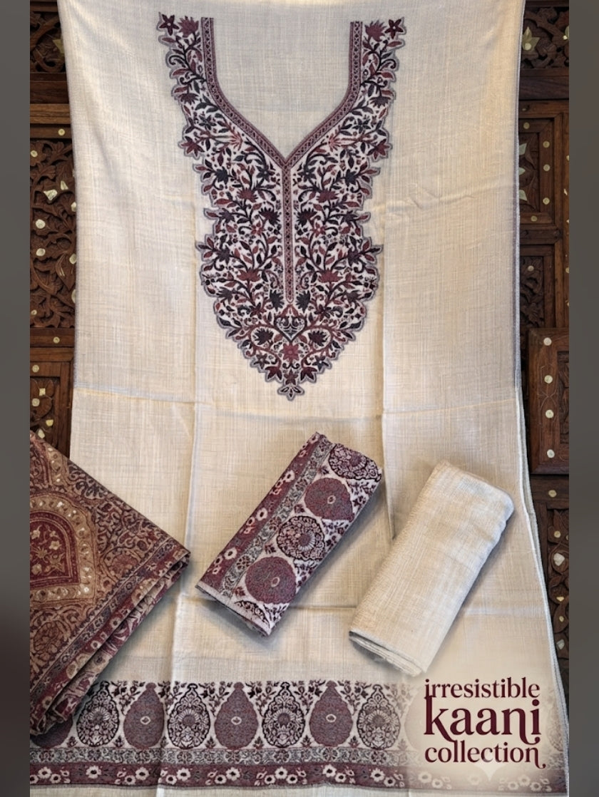 Kaani suit : Pashmina
