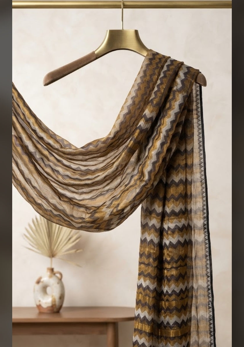 Stripes : Moonlight pashmina