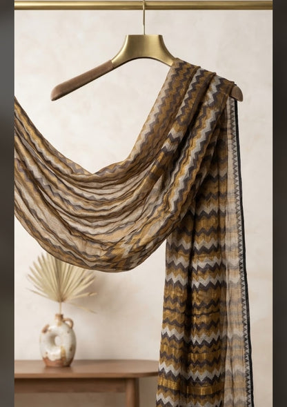 Stripes : Moonlight pashmina
