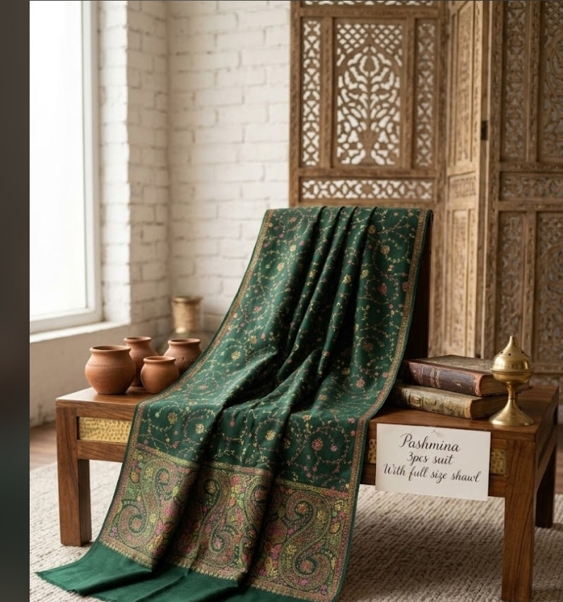 Pashmina suit : unstitched