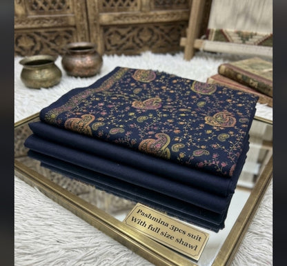 Pashmina suit : unstitched