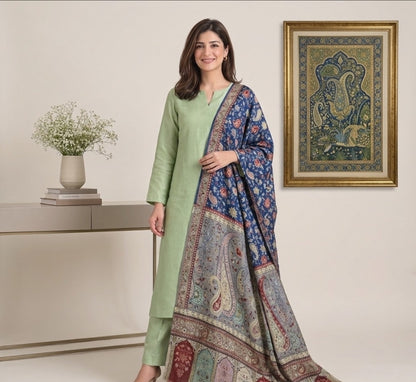Reelkaar kalamkar shawl