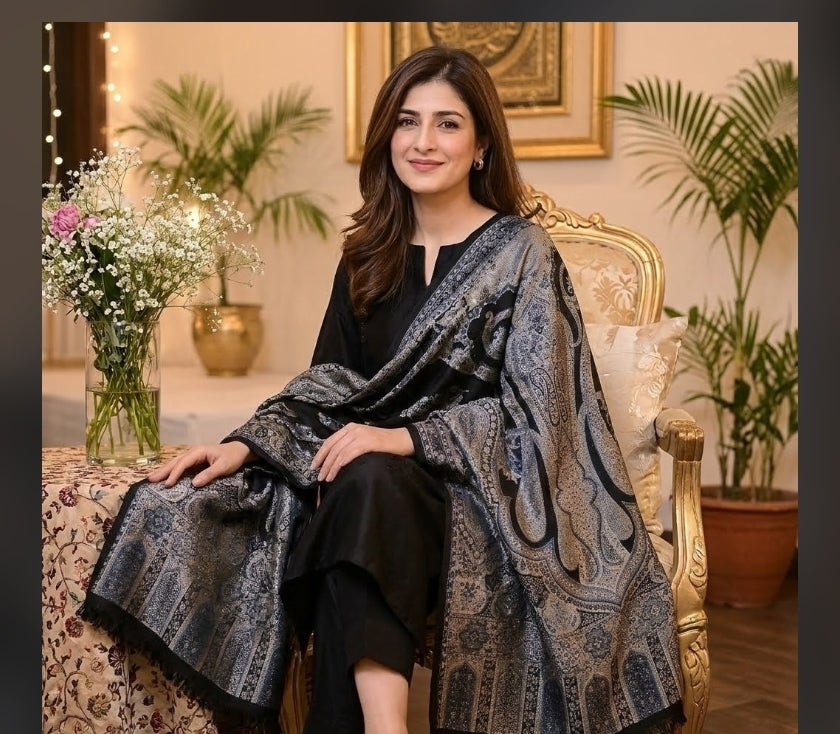 Gandhara Reversible kaani : shawl