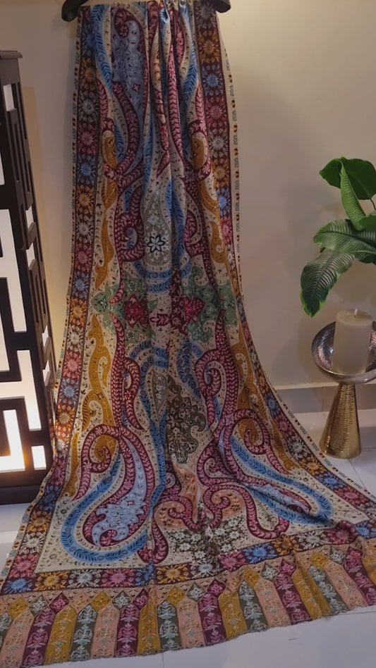 Reelkar embroidered pashmina