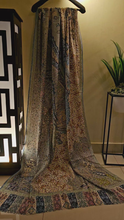 Reelkar embroidered silk dupatta