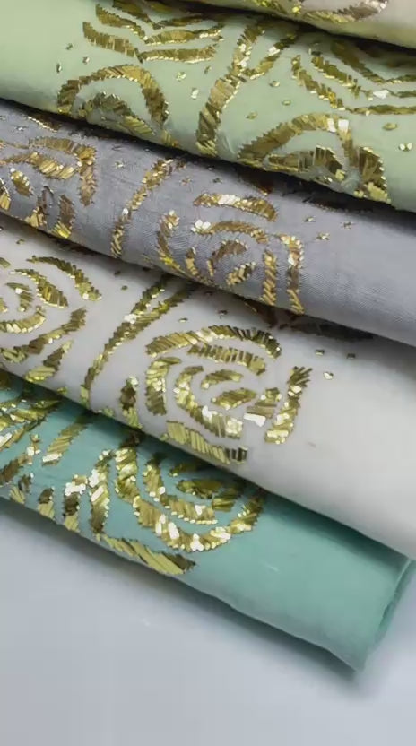 Paper cotton : kamdani shirt dupata